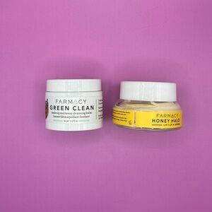 Farmacy skincare duo — Green Clean & Honey Halo